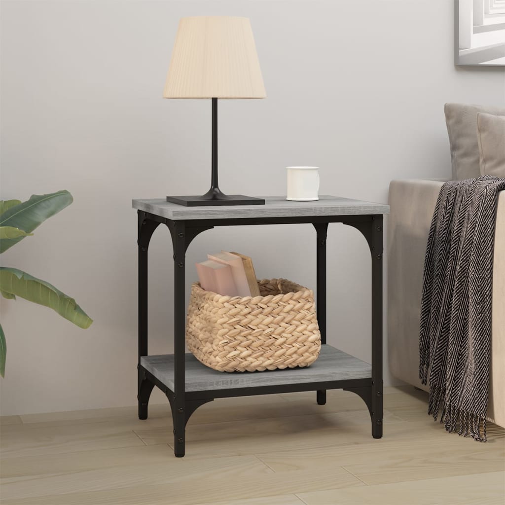 Table d'appoint Sonoma gris 40x30x42 cm Bois d'ingénierie