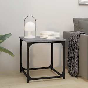 Stranska mizica siva sonoma 40x40x40 cm inženirski les