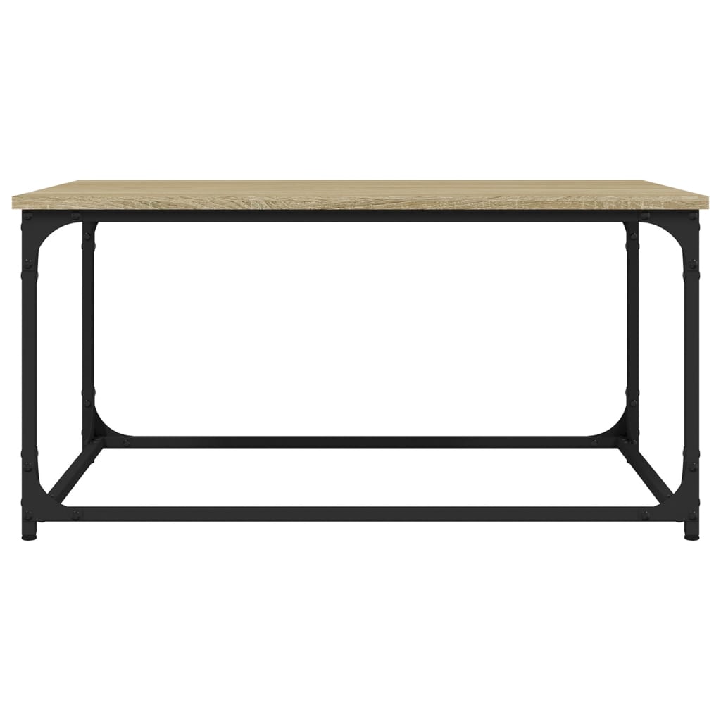 Coffee Table Sonoma Oak 80x50x40 Cm Engineered Wood And Iron VidaXL 17 width=274