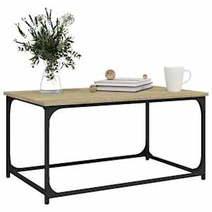 Konferenční stolek dub sonoma 80 x 50 x 40 cm kompozit a železo - obrázek 4