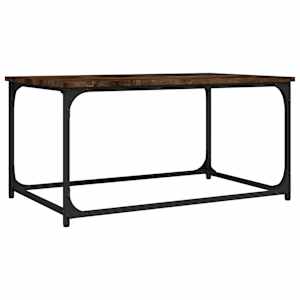 Konferenční stolek kouřový dub 80x50x40 cm kompozit a železo - obrázek 2