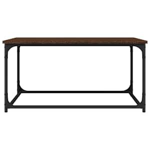 Konferenční stolek hnědý dub 80 x 50 x 40 cm kompozit a železo - obrázek 6