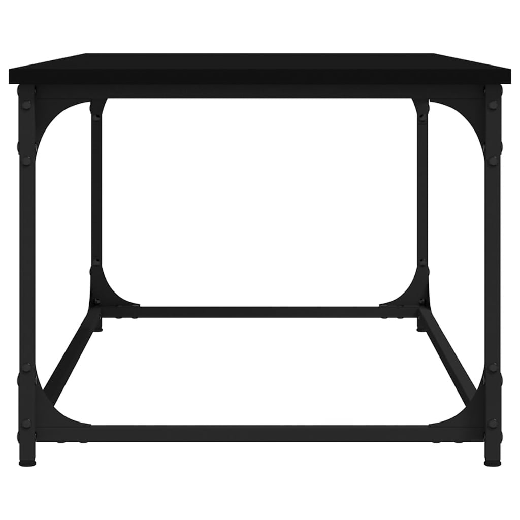 Konferenční stolek černý 102x50x40 cm kompozitní dřevo a železo