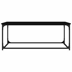 Konferenční stolek černý 102x50x40 cm kompozitní dřevo a železo - obrázek 6