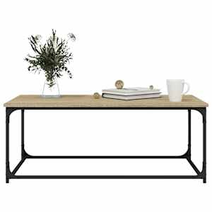 Konferenční stolek dub sonoma 102x50x40 cm kompozit a železo - obrázek 5