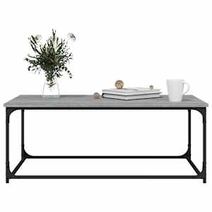 Konferenční stolek šedý sonoma 102x50x40 cm kompozit a železo - obrázek 5