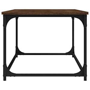 Konferenční stolek hnědý dub 102 x 50 x 40 cm kompozit a železo - obrázek 7
