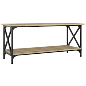 Konferenční stolek dub sonoma 100x45x45 cm kompozit a železo - obrázek 2