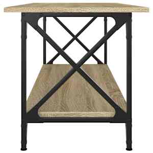 Konferenční stolek dub sonoma 100x45x45 cm kompozit a železo - obrázek 5