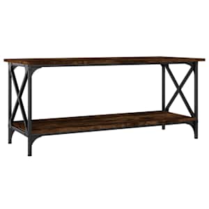 Konferenční stolek kouřový dub 100x45x45 cm kompozit a železo - obrázek 2