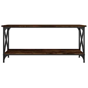 Konferenční stolek kouřový dub 100x45x45 cm kompozit a železo - obrázek 4