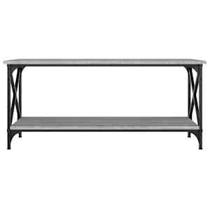Konferenční stolek šedý sonoma 100x45x45 cm kompozit a železo - obrázek 4