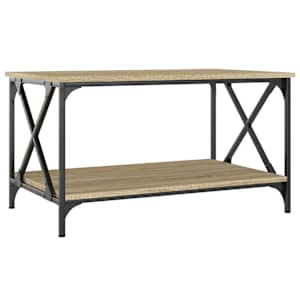Konferenční stolek dub sonoma 80 x 50 x 45 cm kompozit a železo - obrázek 2