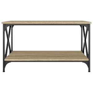 Konferenční stolek dub sonoma 80 x 50 x 45 cm kompozit a železo - obrázek 4