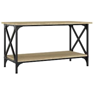 Konferenční stolek dub sonoma 80 x 45 x 45 cm kompozit a železo - obrázek 2