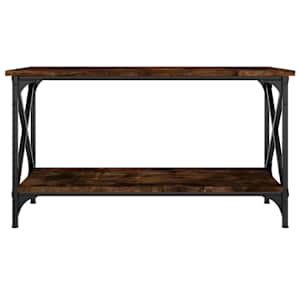 Konferenční stolek kouřový dub 80x45x45 cm kompozit a železo - obrázek 4