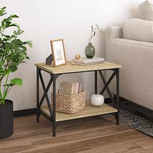 Stranska mizica sonoma hrast 55x38x45 cm inženirski les