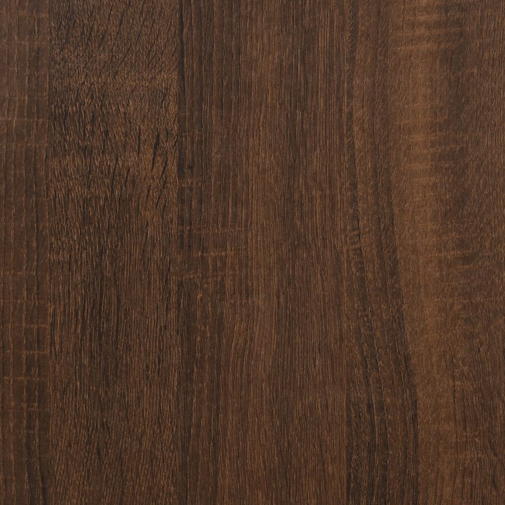  Príručný stolík hnedý dub 55x38x45 cm spracované drevo