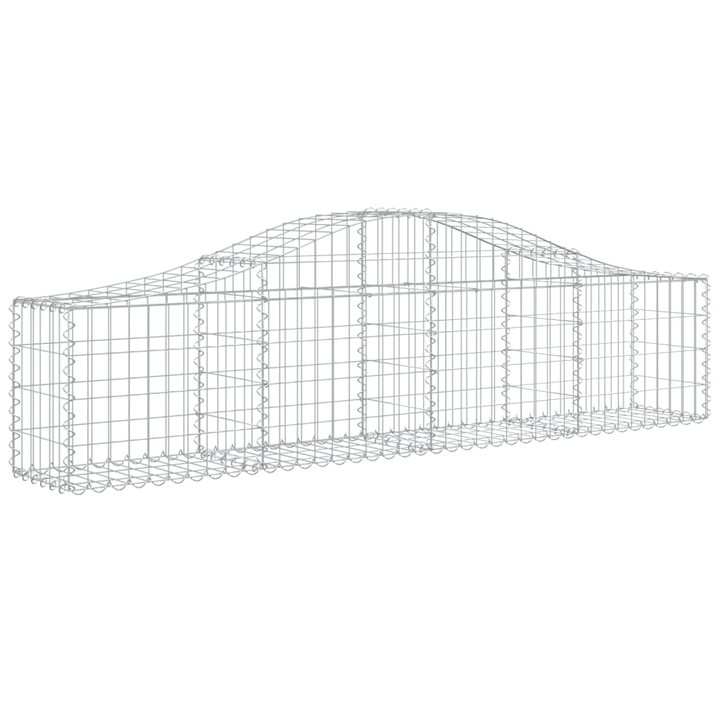 vidaXL Oblúkový gabionový kôš 5 ks 200x30x40/60 cm pozinkované železo