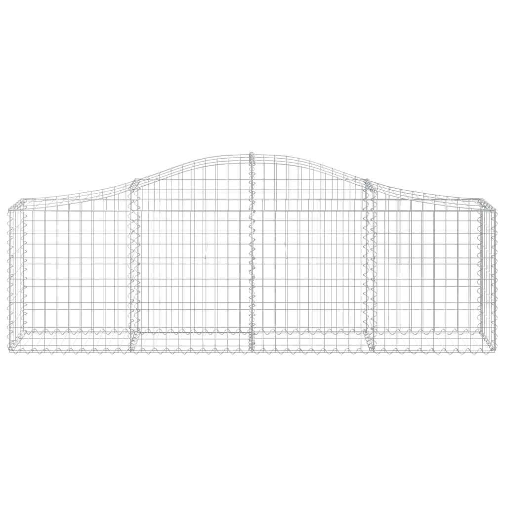 5 db íves horganyzott vas gabion kosár 200x30x60/80 cm