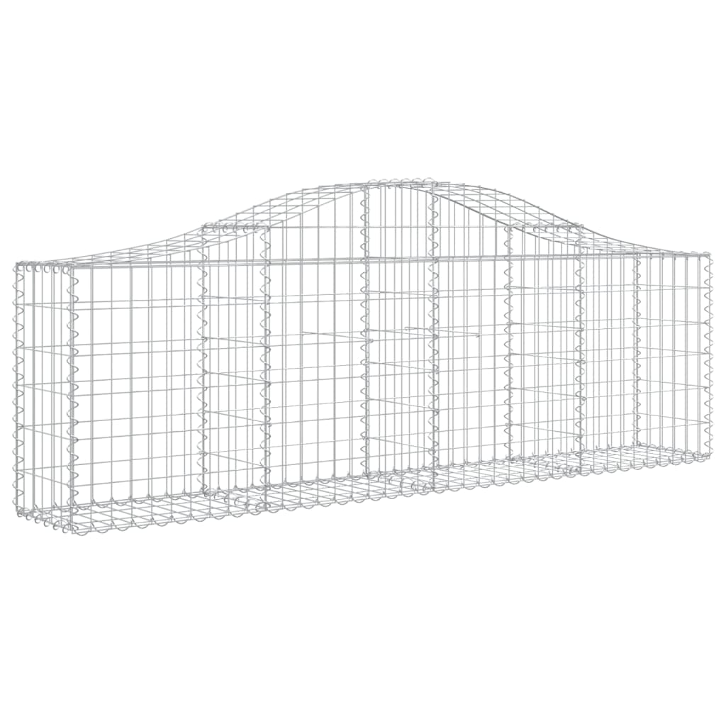 50 db íves horganyzott vas gabion kosár 200x30x60/80 cm