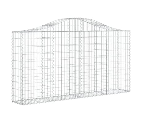 vidaXL Paniers &agrave; gabions arqu&eacute;s 40 pcs 200x30x100/120 cm Fer galvanis&eacute;