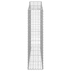 Klenuté gabionové koše 4 ks 200x30x120/140cm pozinkované železo - obrázek 5