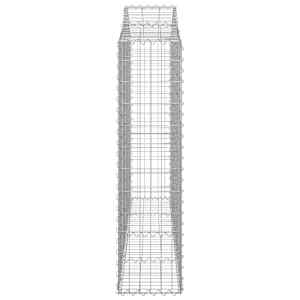 Klenuté gabionové koše 7 ks 200x30x120/140cm pozinkované železo - obrázek 5