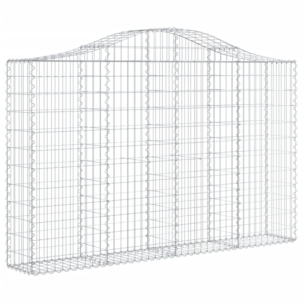 40 db íves horganyzott vas gabion kosár 200x30x120/140 cm