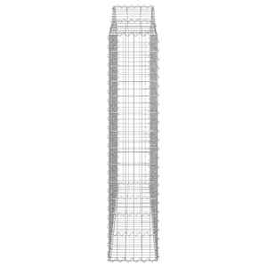 Klenuté gabionové koše 2 ks 200x30x140/160cm pozinkované železo - obrázek 5