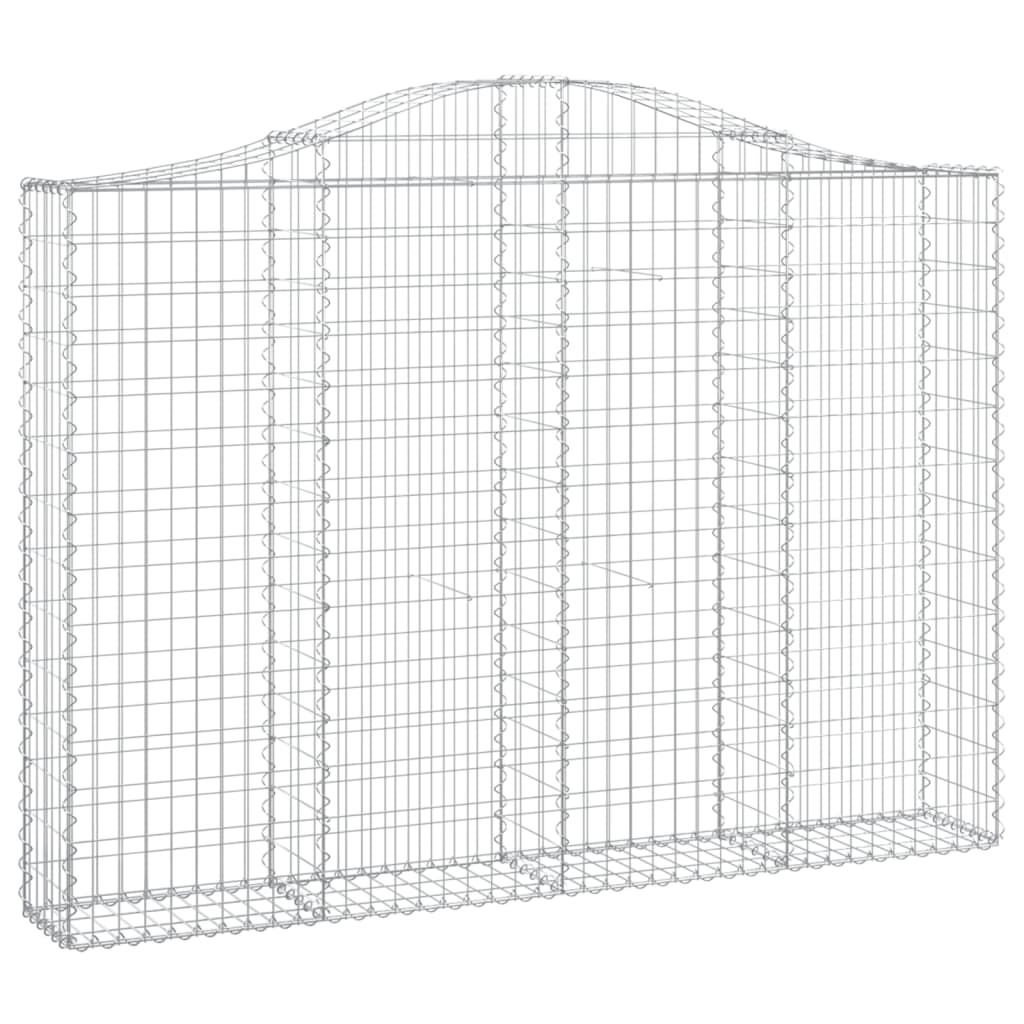 Kosze gabionowe, 40 szt, 200x30x140/160cm, galwanizowane żelazo