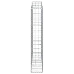 Klenuté gabionové koše 6 ks 200x30x160/180cm pozinkované železo - obrázek 5
