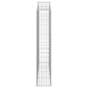 Klenuté gabionové koše 7 ks 200x30x160/180cm pozinkované železo - obrázek 5