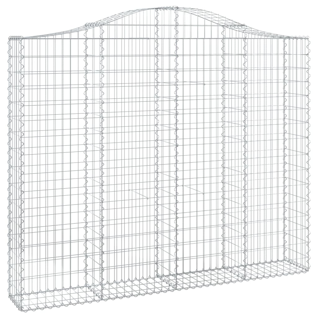 vidaXL Schanskorven 11 st gewelfd 200x30x160/180 cm ijzer afbeelding
