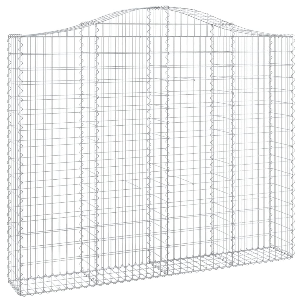 vidaXL Schanskorven 13 st gewelfd 200x30x160/180 cm ijzer afbeelding