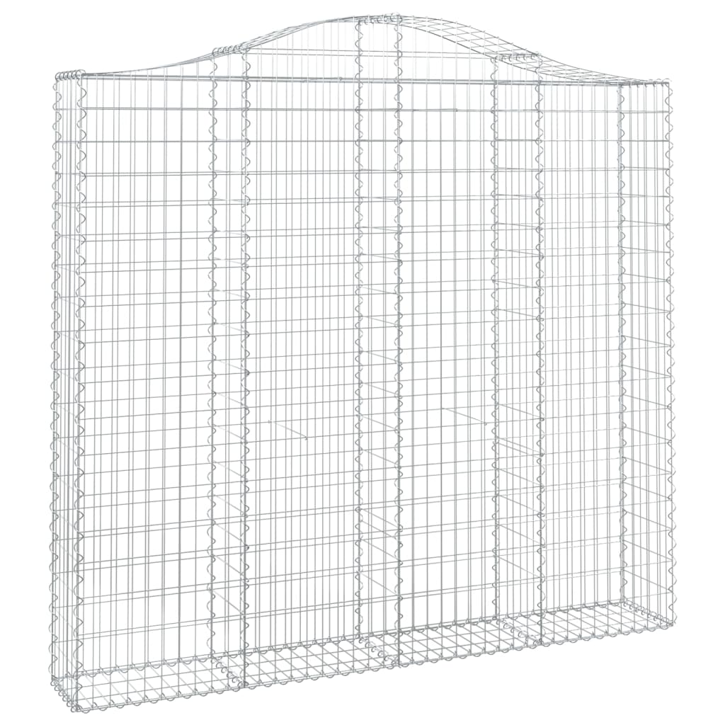 vidaXL Schanskorven 13 st gewelfd 200x30x180/200 cm ijzer afbeelding