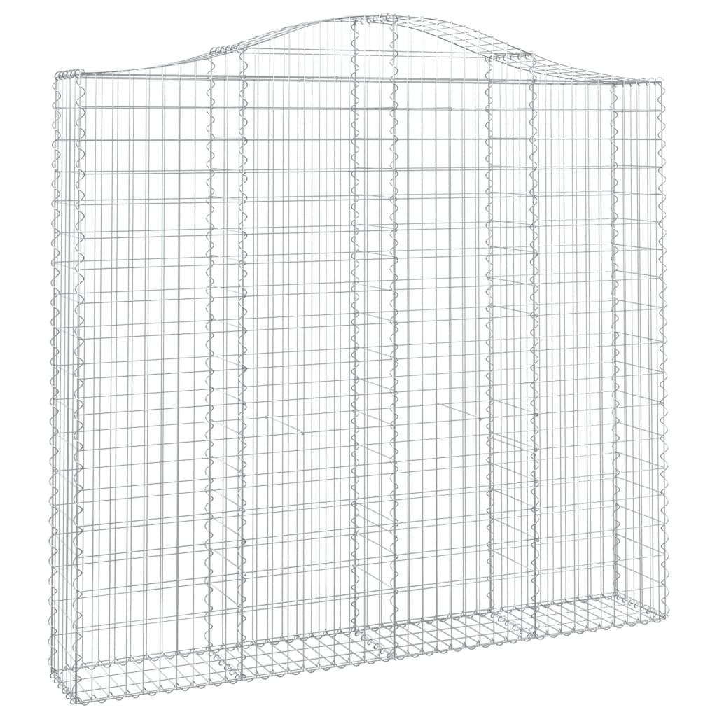 vidaXL Schanskorven 14 st gewelfd 200x30x180/200 cm ijzer afbeelding
