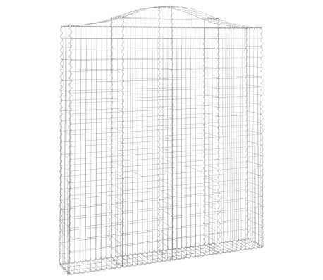 vidaXL Schanskorven 6 st gewelfd 200x30x220/240 cm ijzer