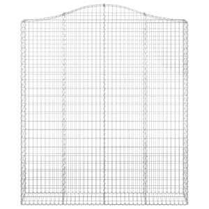 Klenuté gabionové koše 6 ks 200x30x220/240cm pozinkované železo - obrázek 4