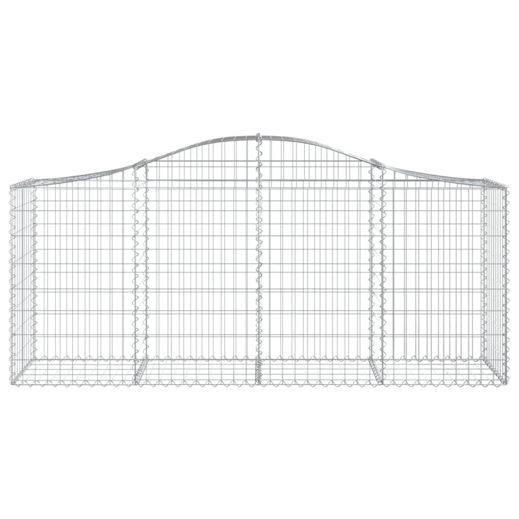 Coșuri gabion arcuite 13 buc, 200x50x80/100 cm, fier galvanizat