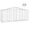 vidaXL kaarekujulised gabioonkorvid 18, 200x50x80/100cm tsingitud raud