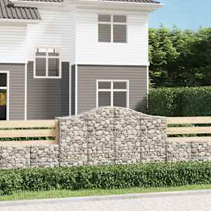 Obokane gabion košare 20 kosa 200x50x120/140cm pocinkano železo