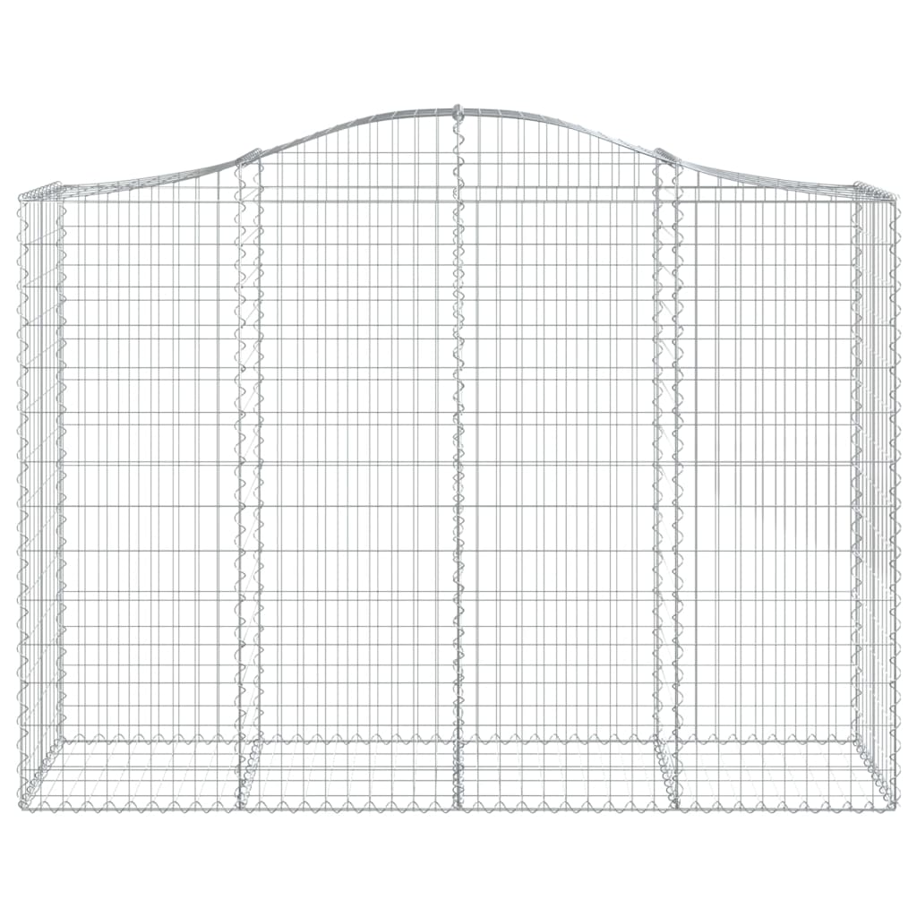 Coșuri gabion arcuite 7 buc, 200x50x140/160 cm, fier galvanizat