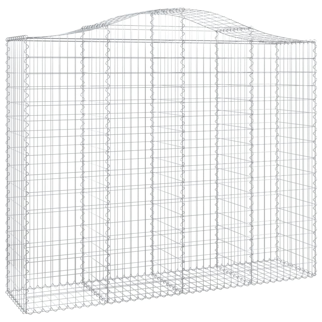 vidaXL Schanskorven 13 st gewelfd 200x50x160/180 cm ijzer afbeelding