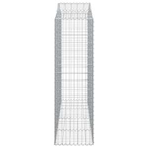Klenuté gabionové koše 50ks 200x50x160/180cm pozinkované železo - obrázek 5
