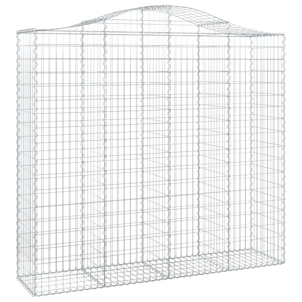 vidaXL Schanskorven 5 st gewelfd 200x50x180/200 cm ijzer afbeelding