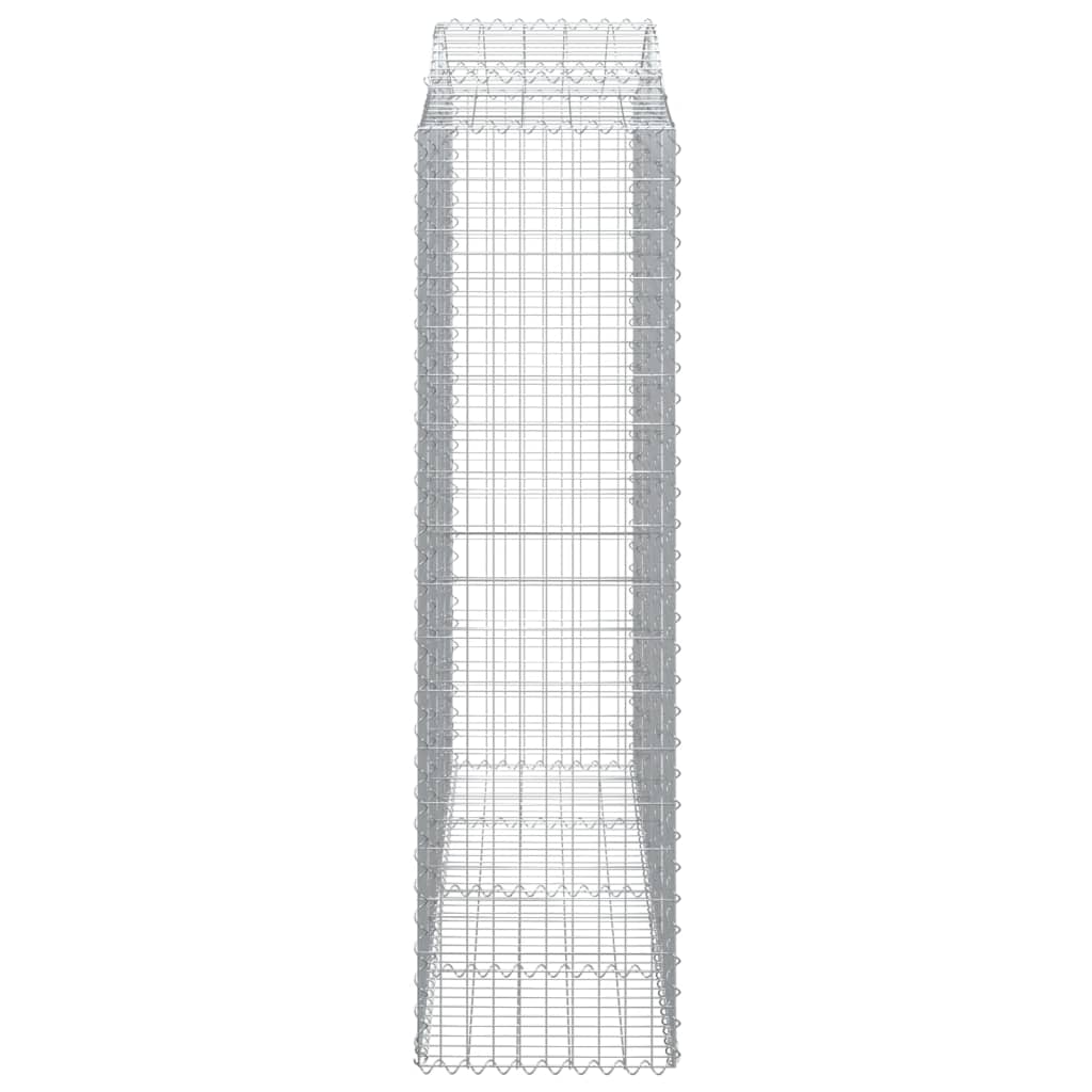 5 db íves horganyzott vas gabion kosár 200x50x180/200 cm