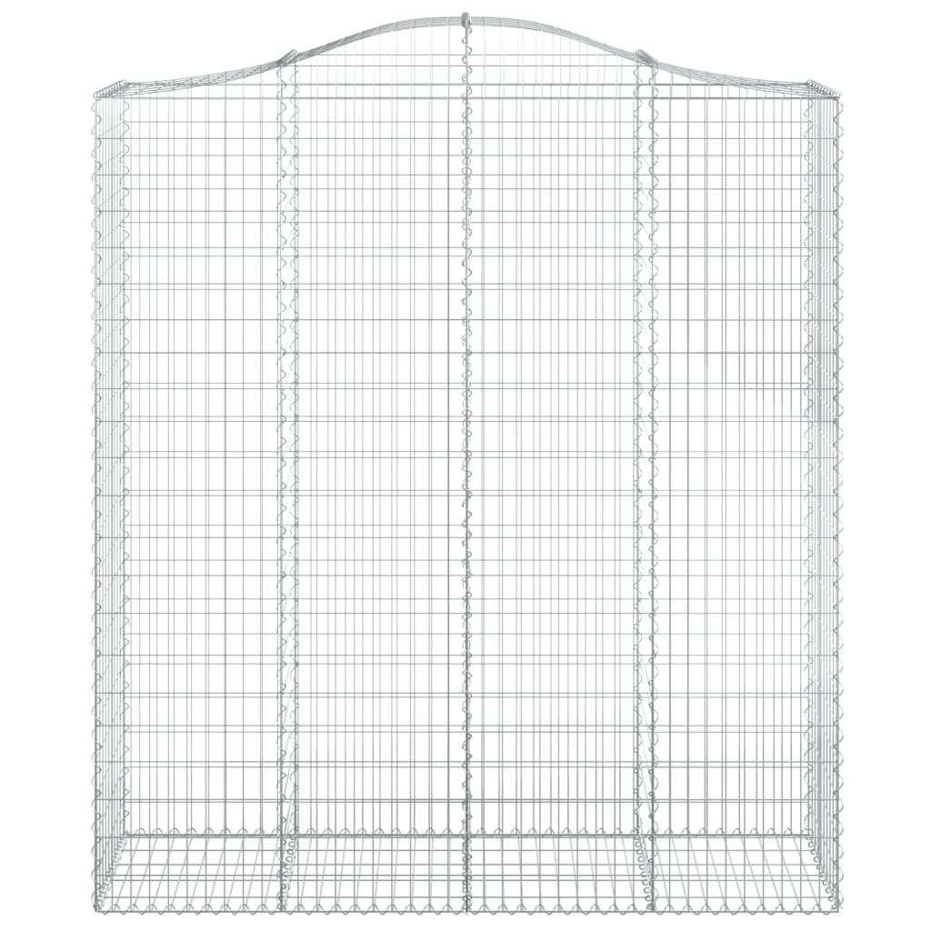 25 db íves horganyzott vas gabion kosár 200x50x220/240 cm