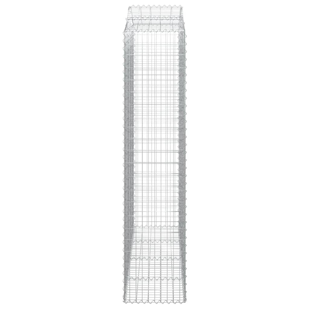 25 db íves horganyzott vas gabion kosár 200x50x220/240 cm