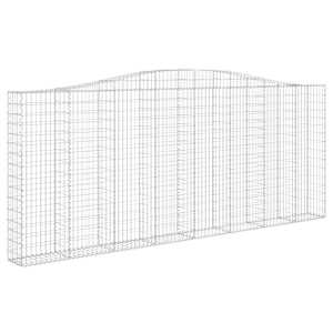 vidaXL Paniers &agrave; gabions arqu&eacute;s 3 pcs 400x30x160/180 cm Fer galvanis&eacute;